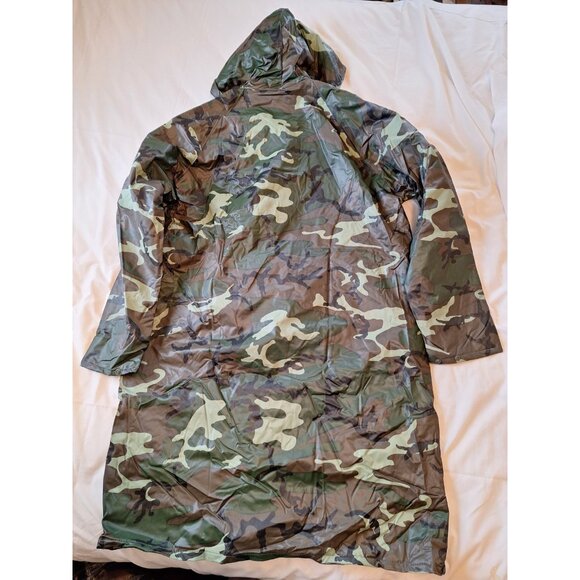 VTG Seaway Mens Camo Hunting Parka Jacket Rain Coat S 42" Insulated Hooded NWOT - Picture 6 of 6